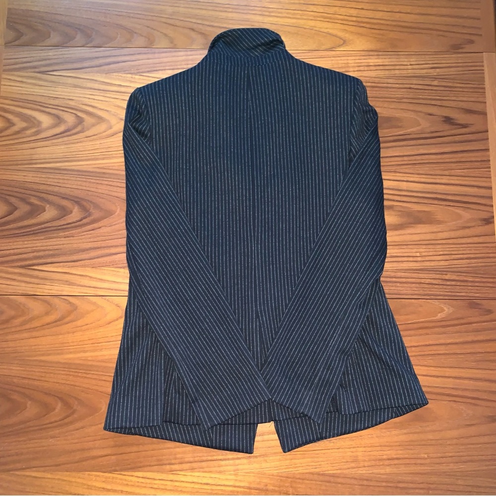 NWT Calvin Klein Women's Black Pinstripe Blazer Jacket - Picture 13 of 16